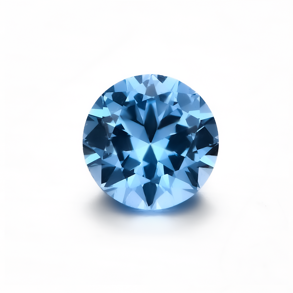 #108 Lab Created Vivid Aqua Blue Spinel