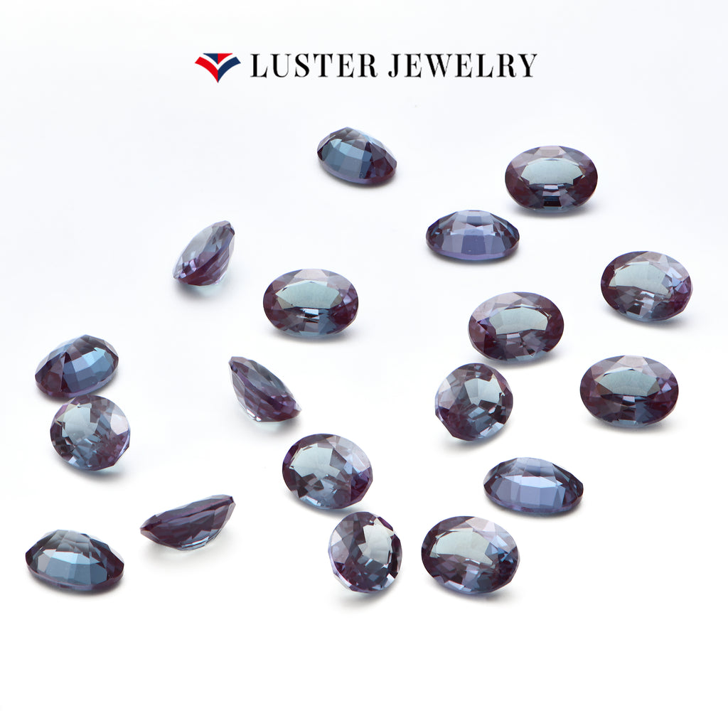 Lab Created Alexandrite Oval Cut