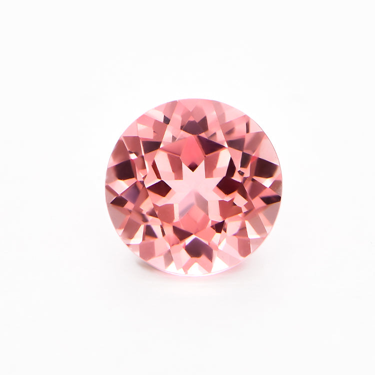 Lab Created Padparadscha Sapphire Round Cut