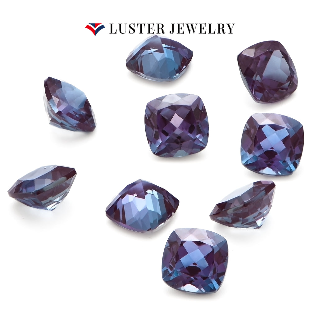 Lab Created Alexandrite Cushion Cut