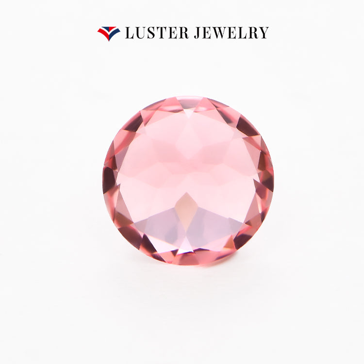 Lab Created Padparadscha Sapphire Round Cut