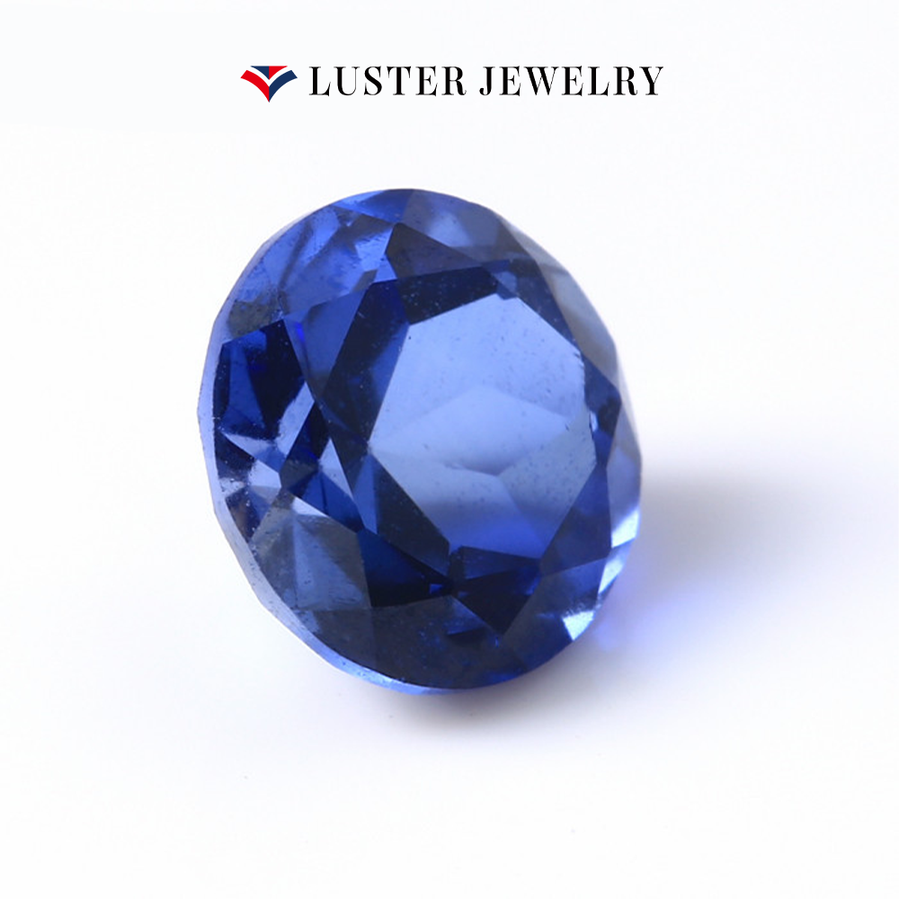 #32 Lab Created Medium Ceylon Blue Sapphire