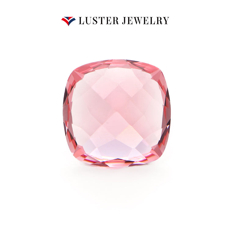 Lab Created Padparadscha Sapphire Cushion Cut