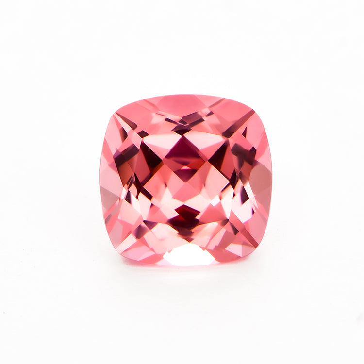Lab Created Padparadscha Sapphire Cushion Cut