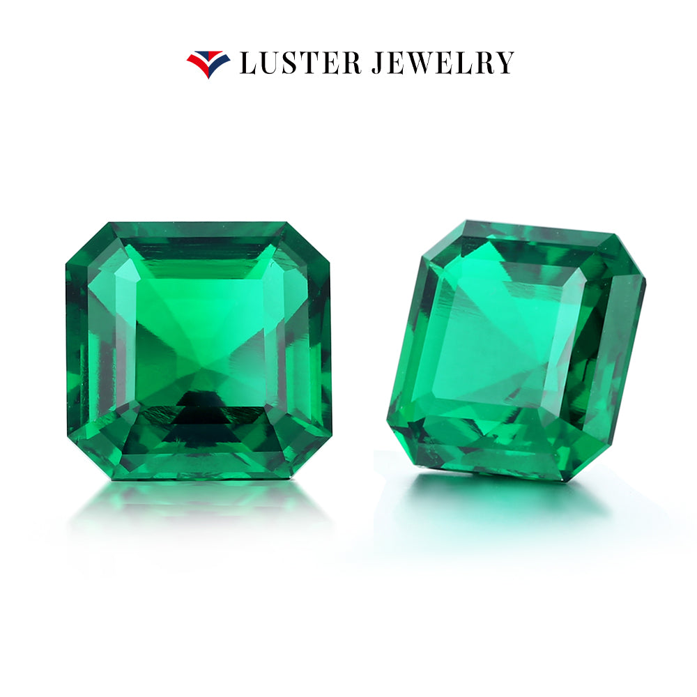Hydrothermal Emerald Colombian Green Emerald Cut