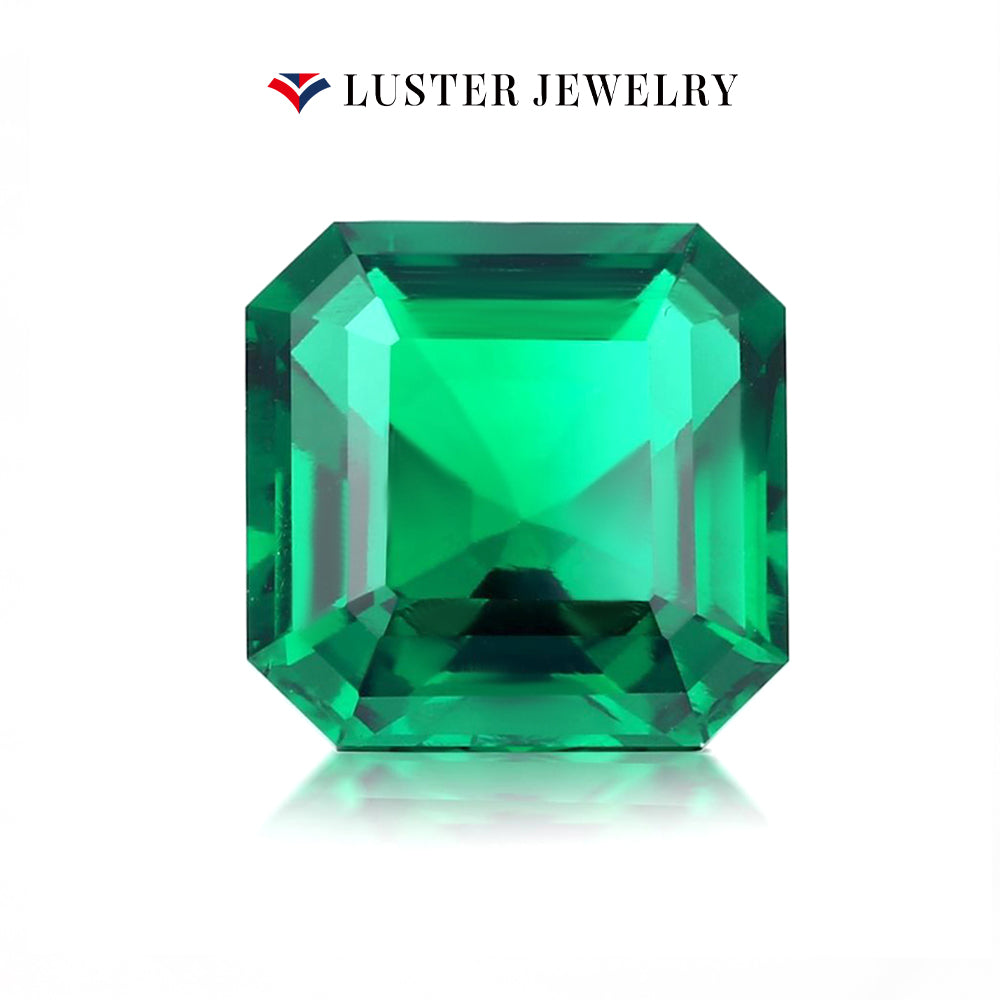 Hydrothermal Emerald Colombian Green Emerald Cut