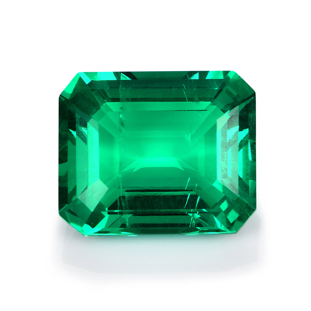 Hydrothermal Emerald Colombian Green Emerald Cut