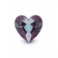 Lab Created Alexandrite Heart Cut