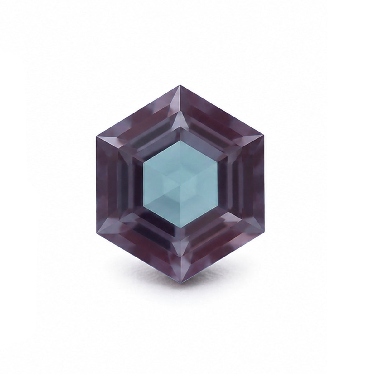Lab Created Alexandrite Hexagon Cut