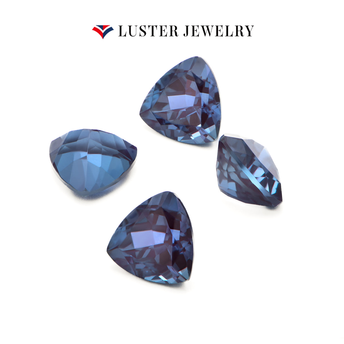 Lab Created Alexandrite Wide Triangle Cut